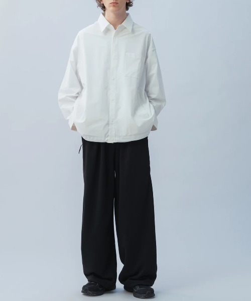 +phenix(プラスフェニックス)の「【+phenix / プラスフェニックス】TECH SWEAT WIDE PANTS ワイドストレート ドローコード仕様 スウェットパンツ(スウェットパンツ・メンズ・ブラック/ホワイト・X-LARGE/LARGE/MEDIUM)」の11枚目の写真