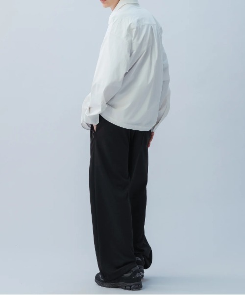 +phenix(プラスフェニックス)の「【+phenix / プラスフェニックス】TECH SWEAT WIDE PANTS ワイドストレート ドローコード仕様 スウェットパンツ(スウェットパンツ・メンズ・ブラック/ホワイト・X-LARGE/LARGE/MEDIUM)」の12枚目の写真