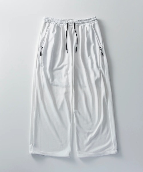 +phenix(プラスフェニックス)の「【+phenix / プラスフェニックス】TECH SWEAT WIDE PANTS ワイドストレート ドローコード仕様 スウェットパンツ(スウェットパンツ・メンズ・ブラック/ホワイト・X-LARGE/LARGE/MEDIUM)」の9枚目の写真