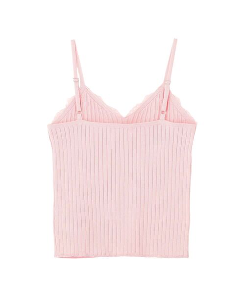 earth music&ecology(アースミュージックアンドエコロジー)の「レースリブキャミソール(キャミソール・レディース・ピンク/ブラック/ホワイト系その他2/グレー・FREE)」の22枚目の写真