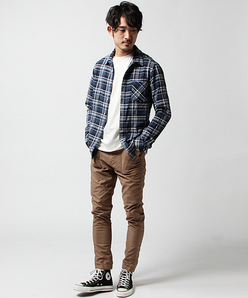 BEAMS（ビームス）の「BEAMS / ストレッチ テーパード ベイカーパンツ（チノパンツ・メンズ・ブラック/ライトブラウン/オリーブ・MEDIUM/SMALL/X-LARGE/LARGE）」の19枚目の写真
