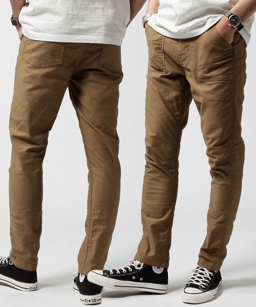 BEAMS（ビームス）の「BEAMS / ストレッチ テーパード ベイカーパンツ（チノパンツ・メンズ・ブラック/ライトブラウン/オリーブ・MEDIUM/SMALL/X-LARGE/LARGE）」の6枚目の写真