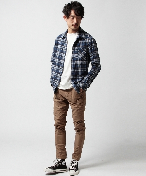 BEAMS（ビームス）の「BEAMS / ストレッチ テーパード ベイカーパンツ（チノパンツ・メンズ・ブラック/ライトブラウン/オリーブ・MEDIUM/SMALL/X-LARGE/LARGE）」の17枚目の写真