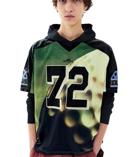 SUNLOVE（サンラブ）の「Sun Sport Mesh Tee（Tシャツ/カットソー・レディース・ホワイト/ブラック/ネイビー/パープル/オリーブ・S/M/L/XL）」の3枚目の写真