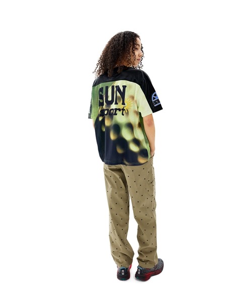 SUNLOVE（サンラブ）の「Sun Sport Mesh Tee（Tシャツ/カットソー・レディース・ホワイト/ブラック/ネイビー/パープル/オリーブ・S/M/L/XL）」の21枚目の写真