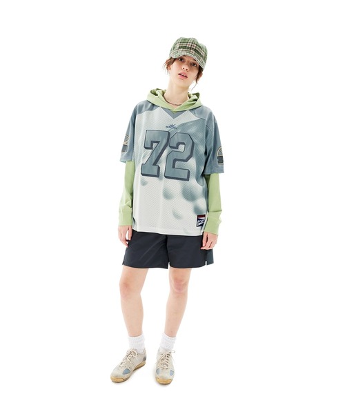 SUNLOVE（サンラブ）の「Sun Sport Mesh Tee（Tシャツ/カットソー・レディース・ホワイト/ブラック/ネイビー/パープル/オリーブ・S/M/L/XL）」の11枚目の写真