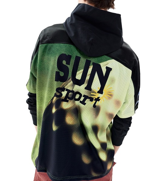 SUNLOVE（サンラブ）の「Sun Sport Mesh Tee（Tシャツ/カットソー・レディース・ホワイト/ブラック/ネイビー/パープル/オリーブ・S/M/L/XL）」の19枚目の写真