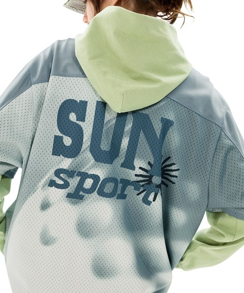 SUNLOVE（サンラブ）の「Sun Sport Mesh Tee（Tシャツ/カットソー・レディース・ホワイト/ブラック/ネイビー/パープル/オリーブ・S/M/L/XL）」の13枚目の写真