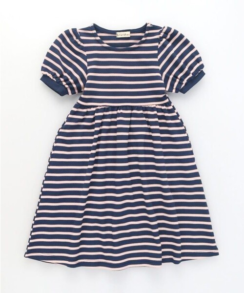 BRANSHES(ブランシェス)の「カットジャガードワンピース(ワンピース・キッズ・アイボリー/ネイビー・100/120/140/110/130/150)」の14枚目の写真