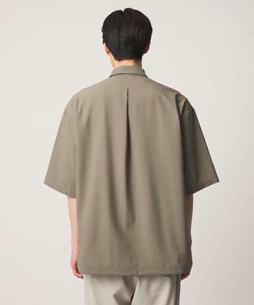 UNITED ARROWS(ユナイテッドアローズ)の「DotAir ドットエア サッカー ダブルポケットシャツ 吸水速乾(シャツ/ブラウス・メンズ・ブラック/オリーブ・M/L/S/XL)」の10枚目の写真
