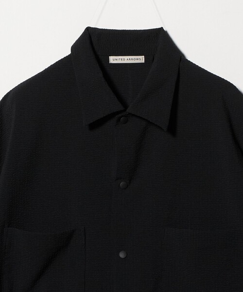 UNITED ARROWS(ユナイテッドアローズ)の「DotAir ドットエア サッカー ダブルポケットシャツ 吸水速乾(シャツ/ブラウス・メンズ・ブラック/オリーブ・M/L/S/XL)」の20枚目の写真