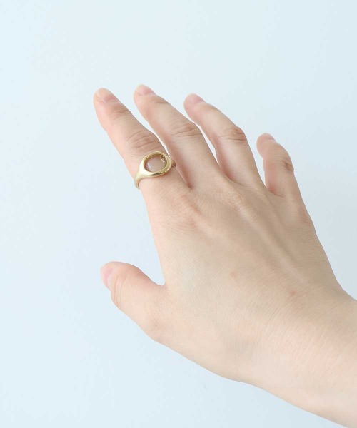 bulle de savon（ビュルデサボン）の「nendo ring（リング・レディース・シルバー/ゴールド・FREE）」の3枚目の写真