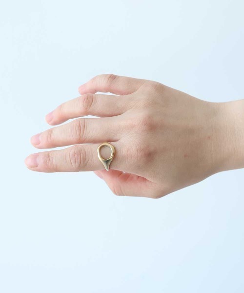 bulle de savon（ビュルデサボン）の「nendo ring（リング・レディース・シルバー/ゴールド・FREE）」の4枚目の写真