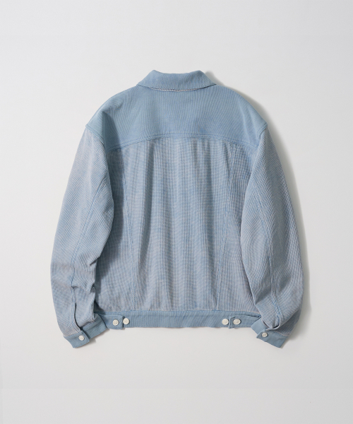 GARMENTS FAB(ガーメンツファブ)の「Washed Waffle Jacket (SKY BLUE)(デニムジャケット・レディース・その他・MEDIUM/LARGE)」の2枚目の写真