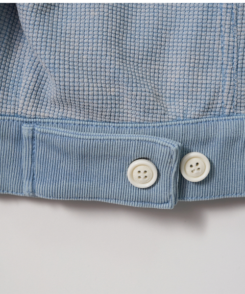 GARMENTS FAB(ガーメンツファブ)の「Washed Waffle Jacket (SKY BLUE)(デニムジャケット・レディース・その他・MEDIUM/LARGE)」の7枚目の写真