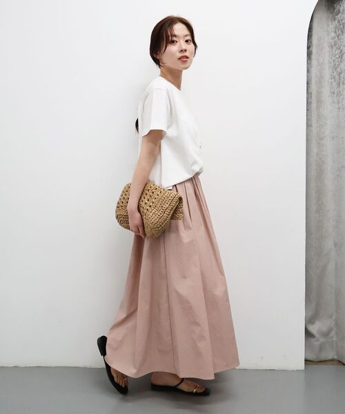 le.coeur blanc(ルクールブラン)の「【撥水・UV・接触冷感】ギャザースカート(スカート・レディース・ライトピンク/ブラック/カーキオリーブ・38/36)」の15枚目の写真