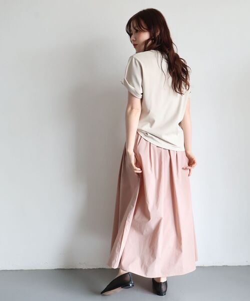 le.coeur blanc(ルクールブラン)の「【撥水・UV・接触冷感】ギャザースカート(スカート・レディース・ライトピンク/ブラック/カーキオリーブ・38/36)」の19枚目の写真