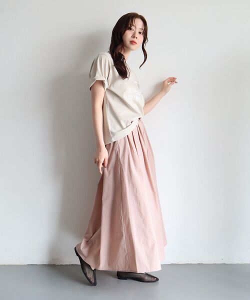 le.coeur blanc(ルクールブラン)の「【撥水・UV・接触冷感】ギャザースカート(スカート・レディース・ライトピンク/ブラック/カーキオリーブ・38/36)」の21枚目の写真