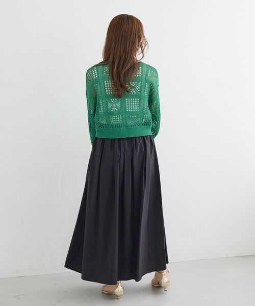 le.coeur blanc（ルクールブラン）の「【撥水・UV・接触冷感】ギャザースカート（スカート・レディース・ライトピンク/ブラック/カーキオリーブ・38/36）」の17枚目の写真