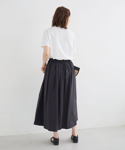 le.coeur blanc（ルクールブラン）の「【撥水・UV・接触冷感】ギャザースカート（スカート・レディース・ライトピンク/ブラック/カーキオリーブ・38/36）」の11枚目の写真