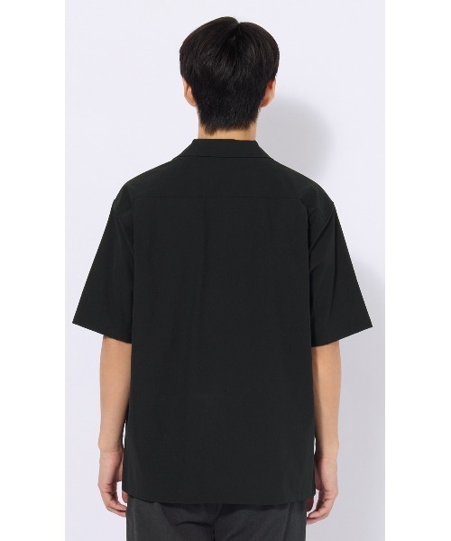 AOYAMA(アオヤマ)の「半袖オーバーシャツ【マルチウェイ】【セットアップ着用可】(シャツ/ブラウス・メンズ・ブラック/グレー・S/L/M/LL)」の5枚目の写真