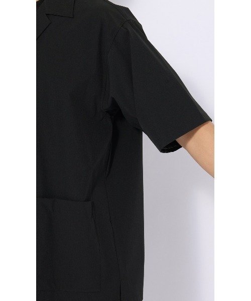 AOYAMA(アオヤマ)の「半袖オーバーシャツ【マルチウェイ】【セットアップ着用可】(シャツ/ブラウス・メンズ・ブラック/グレー・S/L/M/LL)」の8枚目の写真