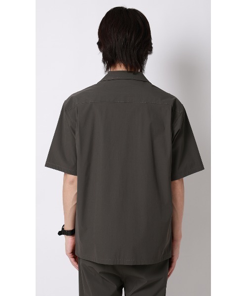 AOYAMA(アオヤマ)の「半袖オーバーシャツ【マルチウェイ】【セットアップ着用可】(シャツ/ブラウス・メンズ・ブラック/グレー・S/L/M/LL)」の17枚目の写真