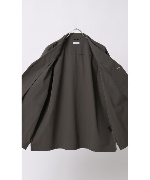 AOYAMA(アオヤマ)の「半袖オーバーシャツ【マルチウェイ】【セットアップ着用可】(シャツ/ブラウス・メンズ・ブラック/グレー・S/L/M/LL)」の18枚目の写真