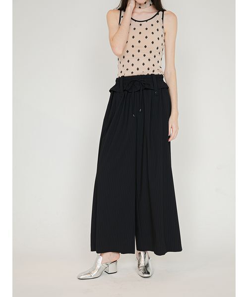 SORIN(ソリン )の「Inside Out Waist Wide Pants/インサイドアウトウエスト ワイドパンツ(その他パンツ・レディース・ストライプ/ダークグレー・36/38)」の2枚目の写真