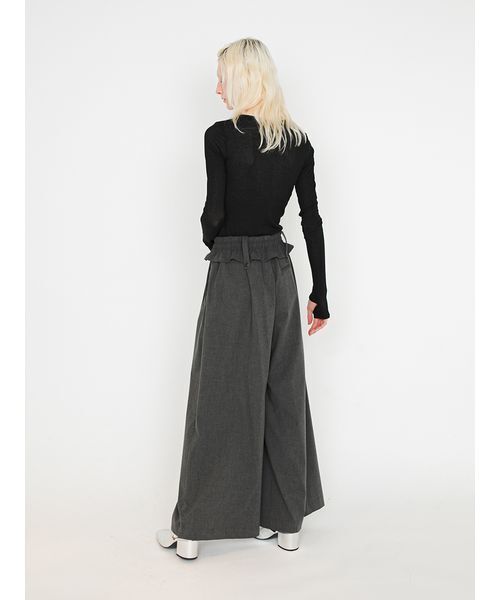 SORIN(ソリン )の「Inside Out Waist Wide Pants/インサイドアウトウエスト ワイドパンツ(その他パンツ・レディース・ストライプ/ダークグレー・36/38)」の9枚目の写真