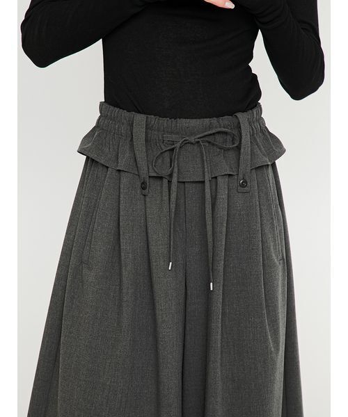 SORIN(ソリン )の「Inside Out Waist Wide Pants/インサイドアウトウエスト ワイドパンツ(その他パンツ・レディース・ストライプ/ダークグレー・36/38)」の16枚目の写真
