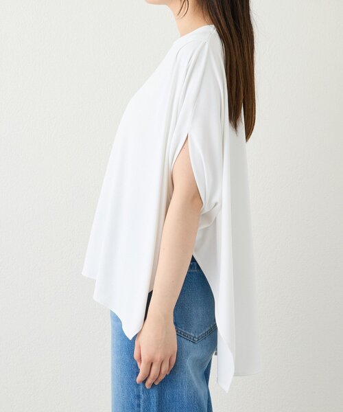 RIVE DROITE(リヴドロワ)の「【吸水速乾/遮熱/接触冷感】クールタッチポンチョカットソー(Tシャツ/カットソー・レディース・オフホワイト/ブラック/ブラウン・FREE)」の17枚目の写真