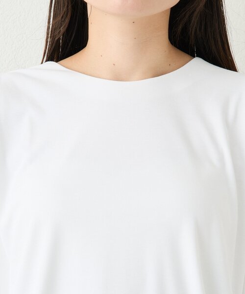 RIVE DROITE(リヴドロワ)の「【吸水速乾/遮熱/接触冷感】クールタッチポンチョカットソー(Tシャツ/カットソー・レディース・オフホワイト/ブラック/ブラウン・FREE)」の19枚目の写真
