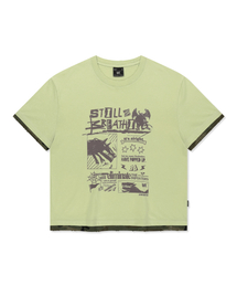 ELIMINATE CROP TEE - YELLOW