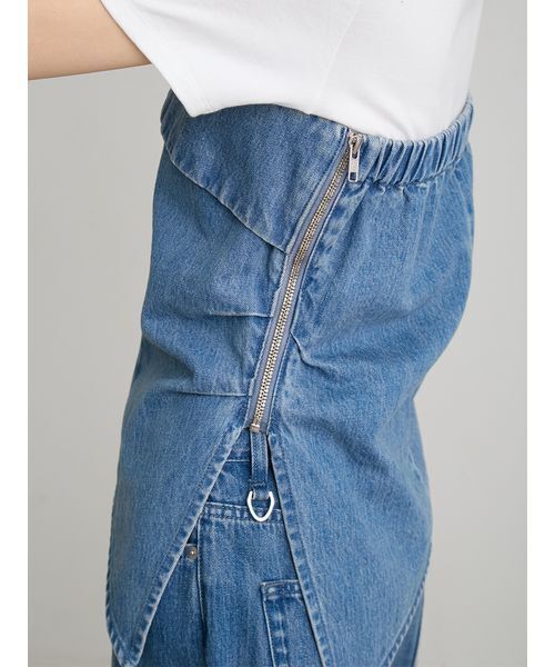 MIESROHE(ミースロエ)の「【洗える】デニムドレープラインビスチェ(その他トップス・レディース・インディゴブルー/ホワイト/ブルー・F)」の10枚目の写真
