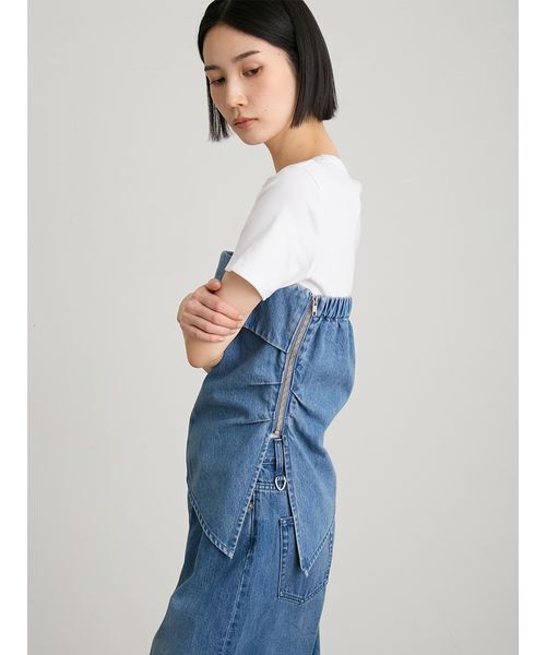 MIESROHE(ミースロエ)の「【洗える】デニムドレープラインビスチェ(その他トップス・レディース・インディゴブルー/ホワイト/ブルー・F)」の13枚目の写真