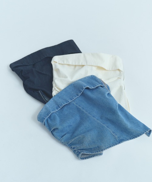 MIESROHE(ミースロエ)の「【洗える】デニムドレープラインビスチェ(その他トップス・レディース・インディゴブルー/ホワイト/ブルー・F)」の16枚目の写真