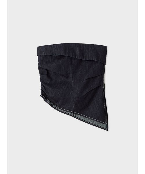 MIESROHE(ミースロエ)の「【洗える】デニムドレープラインビスチェ(その他トップス・レディース・インディゴブルー/ホワイト/ブルー・F)」の17枚目の写真