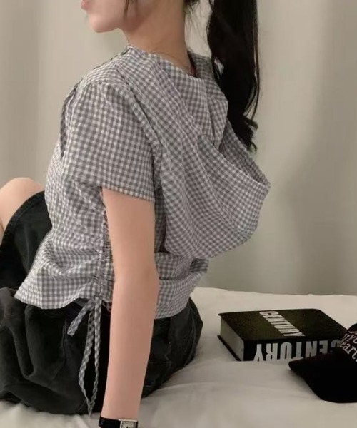 FAVORITO(ファヴォリート)の「リボンフード付きトップス(その他トップス・レディース・グレー/ピンク・F)」の10枚目の写真