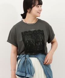 ロゴ+レースTシャツ