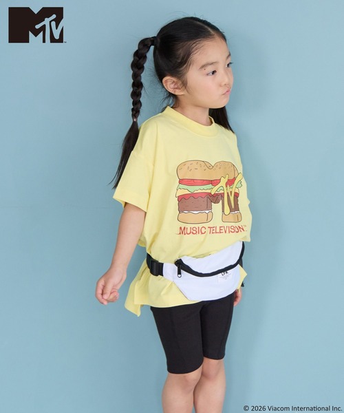LOWRYS FARM(ローリーズファーム)の「MTVプリントBIGT 668997(Tシャツ/カットソー・キッズ・ゴールド系その他/オフホワイト/ブラック・120cm/110cm/130cm/140cm/150cm)」の10枚目の写真