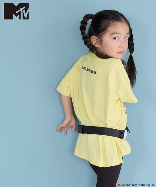 LOWRYS FARM(ローリーズファーム)の「MTVプリントBIGT 668997(Tシャツ/カットソー・キッズ・ゴールド系その他/オフホワイト/ブラック・120cm/110cm/130cm/140cm/150cm)」の12枚目の写真