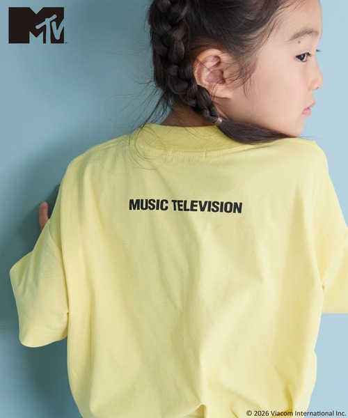 LOWRYS FARM(ローリーズファーム)の「MTVプリントBIGT 668997(Tシャツ/カットソー・キッズ・ゴールド系その他/オフホワイト/ブラック・120cm/110cm/130cm/140cm/150cm)」の13枚目の写真