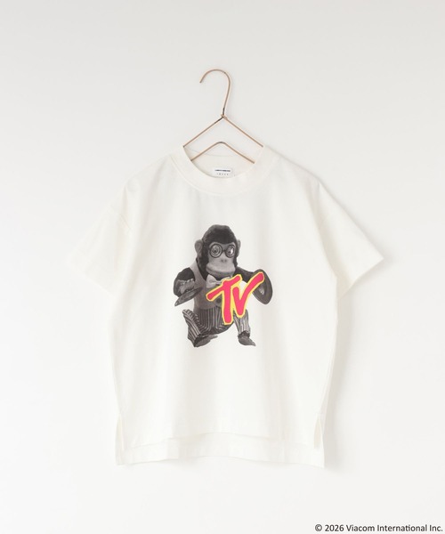 LOWRYS FARM(ローリーズファーム)の「MTVプリントBIGT 668997(Tシャツ/カットソー・キッズ・ゴールド系その他/オフホワイト/ブラック・120cm/110cm/130cm/140cm/150cm)」の14枚目の写真