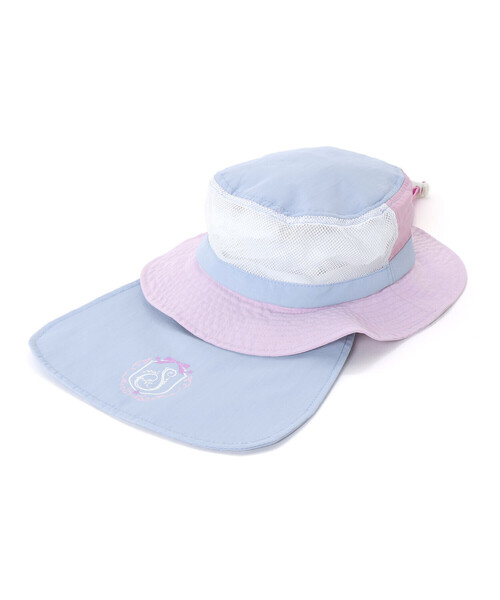SLAP SLIP(スラップスリップ)の「バイカラー&総柄サファリハット(52~54cm)(ハット・キッズ・ネイビー/グリーン系その他/パープル/ピンク系その他・52cm/54cm)」の10枚目の写真
