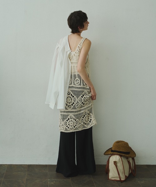 Plumel(プルメル)の「Cotton Lace Crochet Lace Tunic / コットンクロシェレースチュニック(チュニック・レディース・ベージュ・MEDIUM)」の15枚目の写真