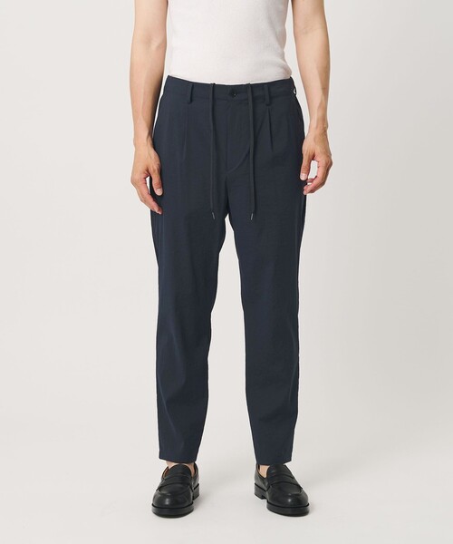 BEAUTY&YOUTH UNITED ARROWS(ビューティーアンドユースユナイテッドアローズ)の「MIXTURE ナイロン 1プリーツ テーパード パンツ NO.5 ヨコストレッチ 撥水機能 ウォッシャブル セットアップ対応(その他パンツ・メンズ・ダークグレー/ブラック/ネイビー・XL/M/S/L)」の12枚目の写真