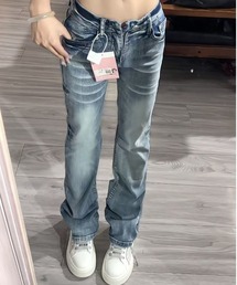 ローライズヴィンテージデニムパンツ ストレートシルエット