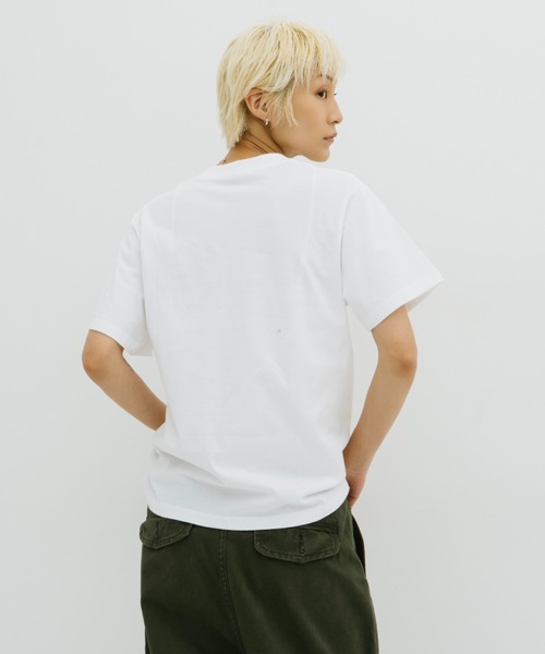 HANNE(アン)の「ミニマルワイドバインダーTEE(Tシャツ/カットソー・レディース・ホワイト/ブラック・FREE)」の12枚目の写真
