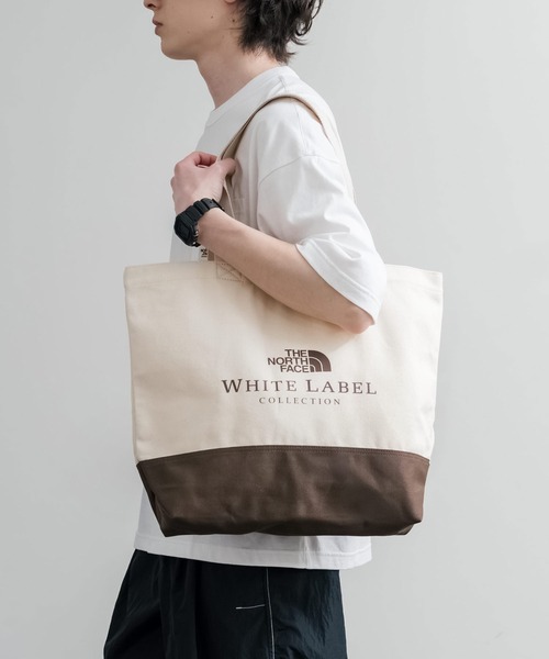 THE NORTH FACE(ザノースフェイス)の「日本未展開モデル THE NORTH FACE ザ・ノースフェイス WHITE LABEL ホワイトレーベル BLOCK CANVAS BAG バイカラーキャンバストートバッグ(トートバッグ・メンズ・クリーム/ダークブルー/ブラック・FREE)」の9枚目の写真